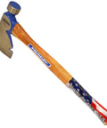 Rig Builders Hatchet For Field Work With 3-3/8 Inch Cutting Edge, 1-3/4 Pound Head, 17-5/8 Inch Hickory Handle, Milled Face, Made In United States