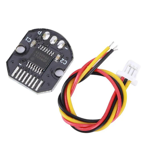 AS5048A Magnetic Encoder 14 Bit High Precision Position Sensor With PWM SPI Interface For Brushless Motor And Motion Control System Dead On Accuracy 360 Degree Non Contact Magnetic Readout, small PCB with wire connector