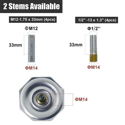 Heavy Duty Stem Leveling Casters Four Pack Beefy 4800 Lb Load Capacity 3 Inch Swivel Casters With Adjustable Leveling Feet And 12 mm Rise 360 Degree Rotation Retractable Industrial Casters For Workbenches Machines Equipment And Furniture