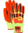 Arctic T Rex ANSI A5 Cut Resistant Thermal Waterproof Work Gloves With Insulcore Lining One Pair Hi Vis Yellow Orange Size 9 Large