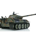 Side view of German Panther V One Sixteenth Scale RC Tank With Two Point Four GHz Infrared Battle System HengLong TK7.0 Mainboard