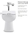 Knockout Comfort And Built Like A Tank Commercial Bidet Toilet Seat With Heated Cushion And Warm Air Dryer Featuring Open Front Lidless Design Side Control Arm And Self Cleaning Stainless Steel Nozzle For Hotels And Offices In White, shown from the front view.