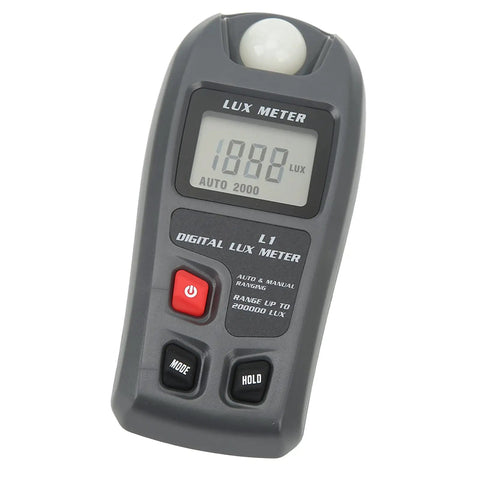 All In One Portable Digital Light Meter For Photography On The Go With Auto Shutdown Illuminance Lux Meter LCD Display Pocket Sized Illuminance Tester For Outdoor Shoots And Studio Work, gray