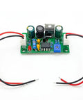 High Voltage DC-DC Boost Power Supply Module For Old School Nixie Tubes And Vacuum Tube Displays, 9V-12V Input, 80V-380V Adjustable Output, MC34063 Based Controller, Green Version, showing electronic components and wiring.