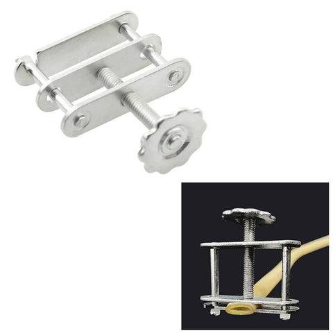 Five Pack Lab Flow Control Tube Clamps With Adjustable Rotating Screws, Heavy Duty Hose Clamps for Chemical Testing and Scientific Experiments