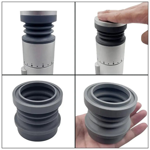 Heavy Duty Coffee Grinder Air Blow Bellow Compatible With Single Dose Hoppers Quick Press Cleanup Tool Save Serious Time On Espresso Machine Maintenance And Daily Grind Routine Prep close-up of air blower tool showing hand and grip design.