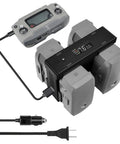All In One Mavic 2 Pro Zoom Battery Wall And Car Charger Hub For DJI Mavic 2 Series with four batteries and remote control
