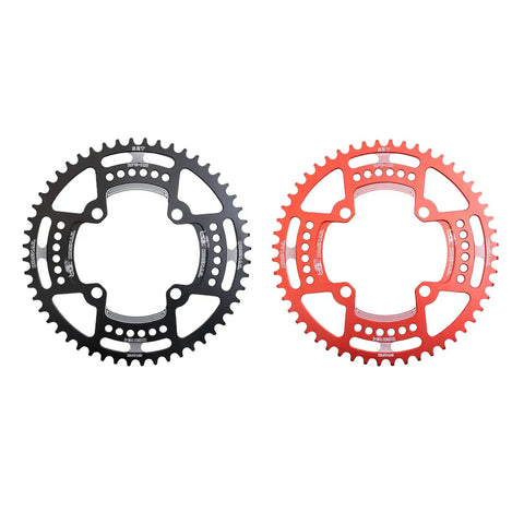 104 BCD Narrow Wide Round MTB Chainring 30T 32T 34T 36T 38T 40T 42T 44T 46T 48T 50T 52T For 1x Drivetrain Ultralight Badass Black Aluminum