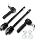 Heavy Duty Front Inner Outer Tie Rod End Kit 4 Piece For 1999 To 2007 Chevrolet Silverado 1500 2500 And GMC Sierra 1500 2500 Restore Tight Steering And Eliminate Wobble With Premium Steering Parts. 4-piece black steel tie rod ends with hardware