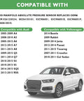 Compatibility list for Map Sensor Replacement For Audi A4 A5 A6 And VW Golf Passat With OEM 0261230234 sensor with vehicle image.