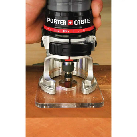 Beast 5.6 Amp Laminate Router With Variable Speed From 16,000 To 35,000 RPM One Quarter Inch Collet Cast Aluminum Fixed Base