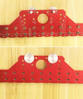 No Fuss 2 In 1 Shelf Pin And Hinge Jig With 35mm Hole Drill Bits, All Metal Self Contained Cabinet Hardware Tool, Red