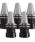 Five CAT40 ER32 2.76 Inch Tool Holder Balance Collet Lathe Chuck For High Speed Precision Machining Durable Stainless Steel Construction