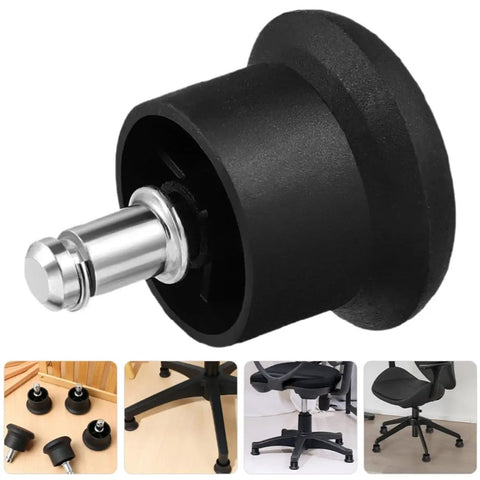 Six Pack Heavy Duty Desk Chair Wheels And Furniture Glides For Carpeted Floors Durable Iron And PP Construction