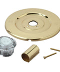 Brass and acrylic parts for Moen Chateau Teardrop Tub And Shower Faucet Rebuild Kit With Long Shallow Broach Clear Acrylic Handle.