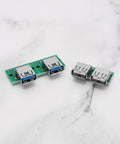 DIY Friendly USB To DIP Breakout Adapter Kit 18 Pcs with USB 3.0 flat connectors on white background