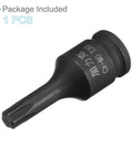 Impact Torx Bit Socket T30 One Quarter Inch Square Drive 35mm Length With CR-MO Chamfer Design for automotive repairs
