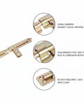 Heavy Duty Galvanized Steel Slide Bolt Latch For Garden Gates Barn Doors And Storage Sheds Rust Resistant Zinc Plated Security Lock with visible barrier.