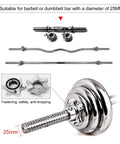6 Pack Spinlock Dumbbell Collars For 1 Inch Bars, Heavy Duty Steel And PVC Construction with various barbell components