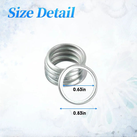Size detail of Oil Drain Plug Gasket Set 20 Pack Crush Washers Premium Replacement Seals For Subaru Drain Plugs 803916010