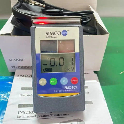 Non Contact Electrostatic Field Meter For ESD Testing And Static Charge Elimination Portable Field Meter With Precise Surface Charge Readouts And Ion Balance From 0 To 200V Ideal For Labs Workshops And On The Go.