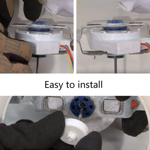 Go To Evaporator Fan Motor For Refrigerator Replacement 9.75V DC 6 Pin Plug 3.25W easy installation close-up