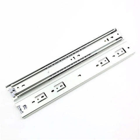 Heavy Duty Industrial Drawer Slides Two Pack Three Section Self Locking Bearing Cabinet Rails Thickened Drawer Guides 51 Wide 800mm