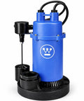 Heavy Duty Submersible Sump Pump 1/3 HP Automatic Vertical Float Switch Delivers Up To 3,600 GPH For Fast Water Removal