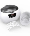 Top Rated Ultrasonic Cleaner Bath With Digital Timer For Sparkling Jewelry Glasses Watches, compact design with removable basket.