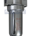 Desiccant Air Dryer For Compressed Air With Desiccant Beads Three Eighths Inch NPT Ideal For Pneumatic Tools Spray Booths And Plasma Cutters Built For Beefy Durability With A Clear Polycarbonate Bowl For Quick Moisture Check And Long Lasting Performance.