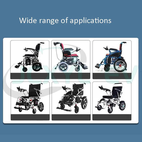 Heavy Duty 24V Lithium Ion Wheelchair Battery Replacement With Smart Bms Protection For Built Like A Tank Durability shown in various wheelchair models.