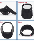 Women Sun Visor Hat With Retractable Brim And Adjustable Fit For Golf Beach And Tennis Use Breathable Lightweight Cap Back Views