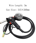 Aluminum Wire Drawing Spool Gun for Miller Millermatic Series Welders, DC24V, 3 Meter Cable shown with transparent spool cover