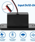Road Certified Two Pack Rv Usb Outlet 12V 24V Wall Mount showing wiring setup, black panel with protection icons.