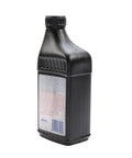 Side view of 32 oz bottle labeled as Cold Climate Power Steering Fluid 32 Oz For Improved Cold Weather Performance Inhibits Corrosion Non Foaming Reduces Pump Squeal Improves Low Temperature Fluidity Partially Synthetic Formula