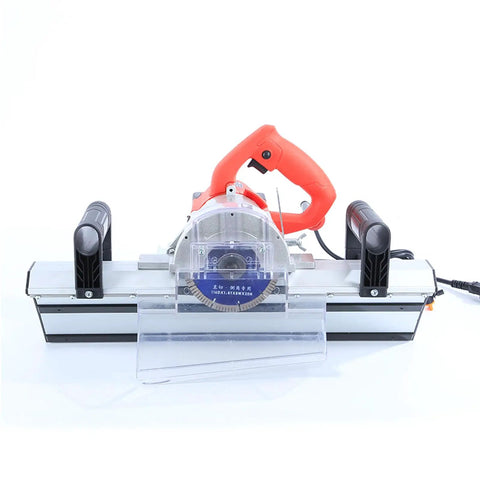 Heavy Duty Electric Tile Bevel Cutter Knocks Out Gnarly Chamfers 13000 Rpm Cutting Machine front view showing ergonomic handles.