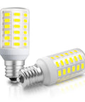 Two Pack E17 Refrigerator Light Bulbs 3.8W, 100-265V, Daylight White 5000K Fridge Light Replacement For KEI D28X D28M