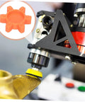 Plum-Shaped Rubber Coupling Pad For Jaw Couplings, pro-grade shock absorbing cushion reducing vibration, CNC machine use