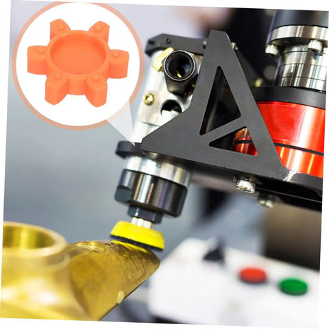 Plum-Shaped Rubber Coupling Pad For Jaw Couplings, pro-grade shock absorbing cushion reducing vibration, CNC machine use