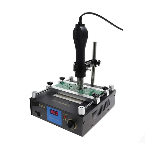 ESD Safe 853A BGA Rework Station With Digital IR Preheat, Do-It-All Temperature Control And Stable Airflow For Soldering PCBs