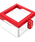 Emergency Stop Switch Cover Transparent Push Button Protector For Quick Power Cutoff And Electrical Safety Guard with red accents