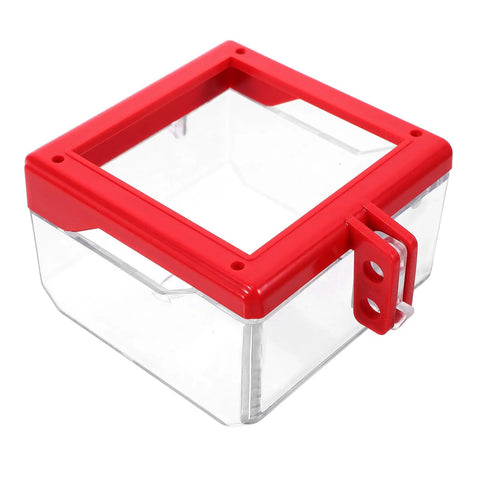 Emergency Stop Switch Cover Transparent Push Button Protector For Quick Power Cutoff And Electrical Safety Guard with red accents