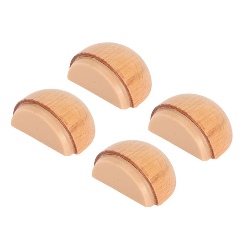 Heavy Duty Door Stops With Durable Synthetic Wood And Silicone Construction Ideal For Bedroom, Bathroom, Living Room And Office