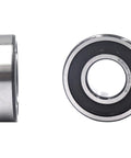 Side and front view of Four Pack 6204 2RS Deep Groove Ball Bearings 20mm x 47mm x 14mm C3 Clearance Sealed