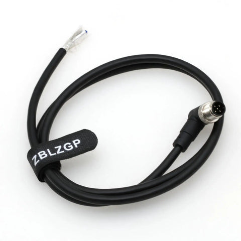 M12 Elbow 5 Pin Sensor Connector Angled Male Shielded Cable For Industrial Automation Fieldbus Modules Industrial Grade Heavy Duty
