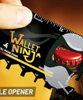 18 In 1 Credit Card Sized Multitool Card For Quick Fixes And Everyday Carry, Bottle Opener, Screwdriver, Black gadget