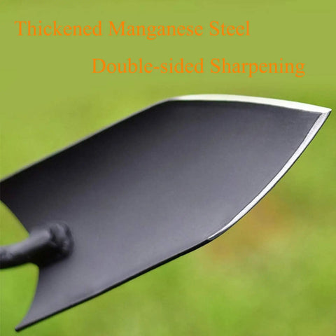 Heavy Duty Garden Spade Hand Shovel For Digging And Planting, steel trowel blade with rust-resistant finish and sharpening edge