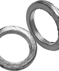 Badass Exhaust Pipe Gasket Set For 250Cc Water Cooled Cf250 Cn250 172M Helix Motorcycle Scooter Atv 2 Pack showing metallic round gaskets.