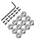 12 Piece Router Bit Bearing Set With Top Mounted Ball Bearings Guide Screws And Wrench for woodworking precision