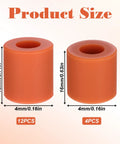 16 Pcs 3D Printer Heat Bed Leveling Parts Set With Heat Resistant Silicone Buffers And Solid Bed Mounts, size detail